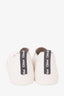 Chloe White Leather Lauren Scalloped Slip-On Sneaker Size 39