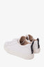 Chloe White Leather Lauren Scalloped Sneaker Size 38