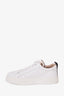 Chloe White Leather Lauren Scalloped Sneaker Size 38