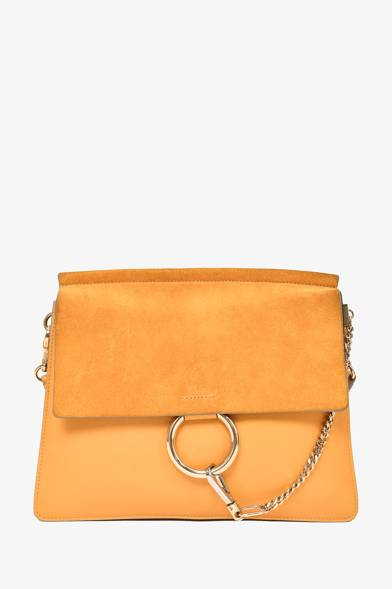 Chloe Yellow Leather/Suede Medium Faye Shoulder Bag – Mine & Yours