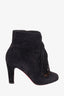 Christian Louboutin Black Suede Tassel Boots Size 36.5