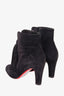 Christian Louboutin Black Suede Tassel Boots Size 36.5