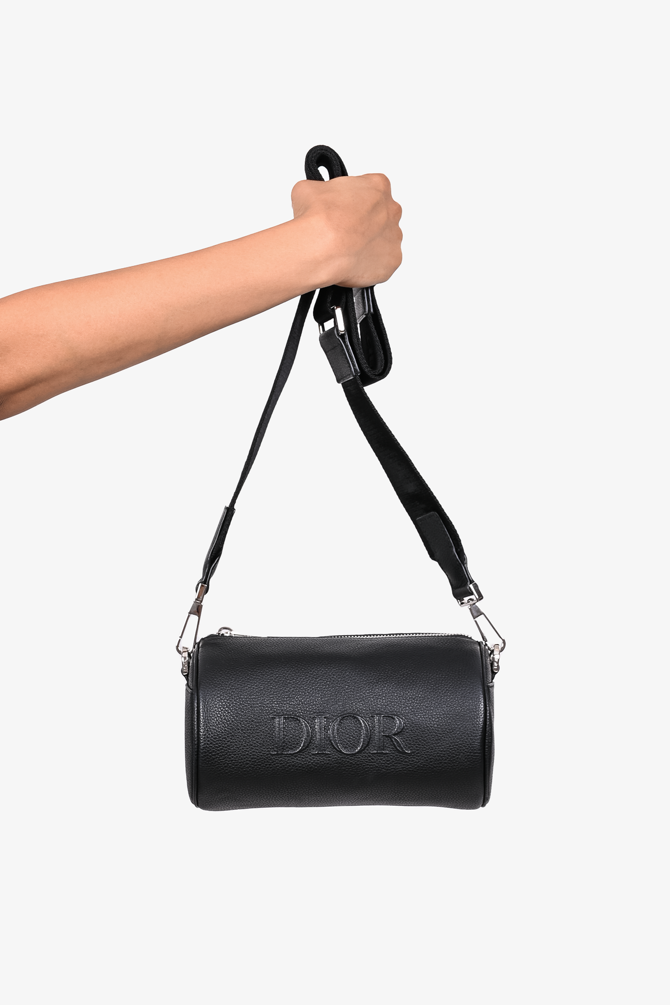 Dior Navy Blue/Black Oblique Canvas Roller Messenger Bag Dior