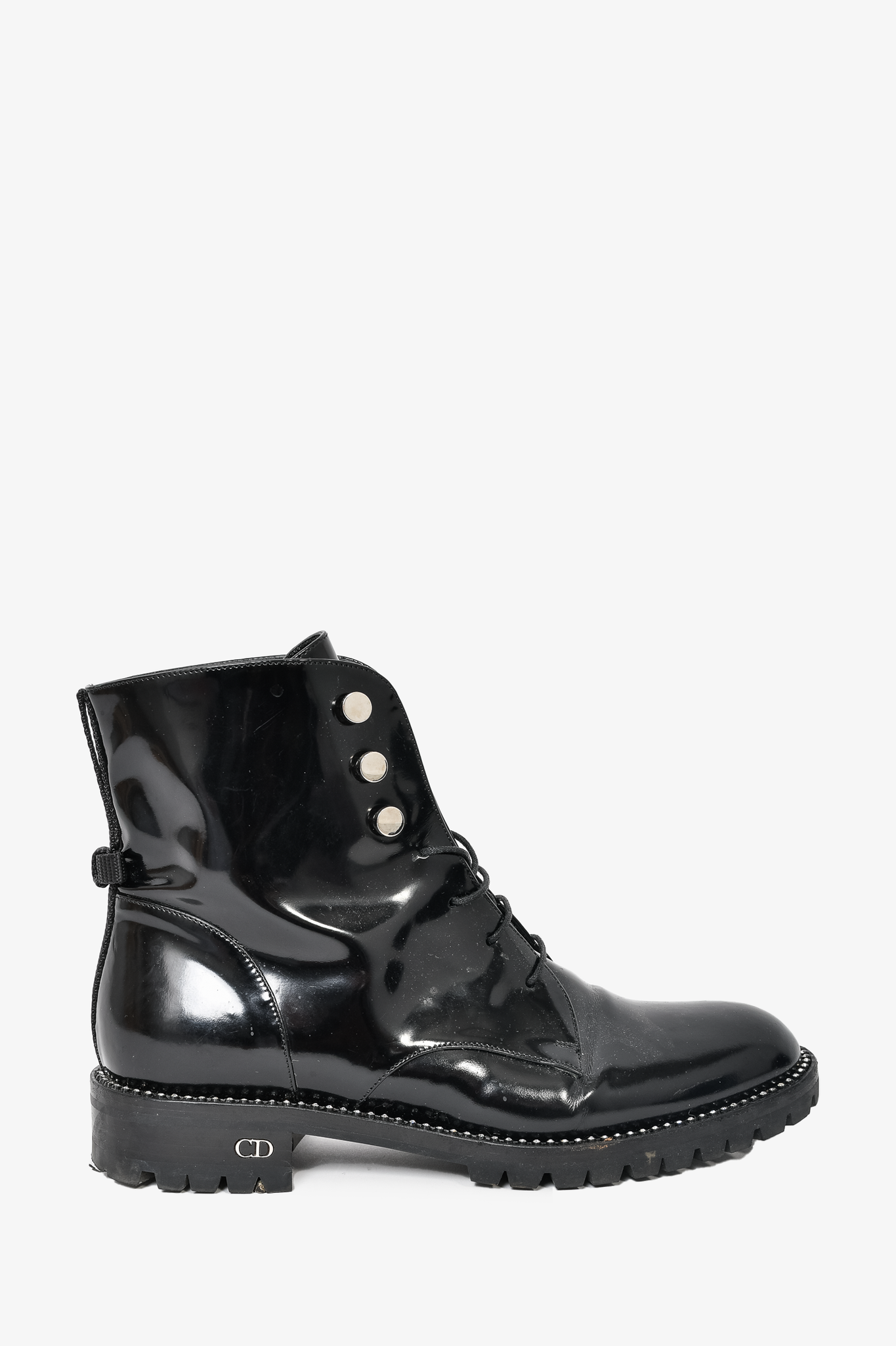 Dior patent sale leather boots