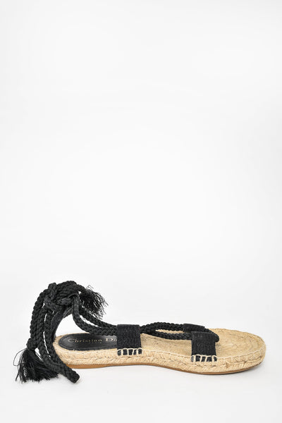 Dior Alpha Oblique Sandals in Black for Men | Lyst