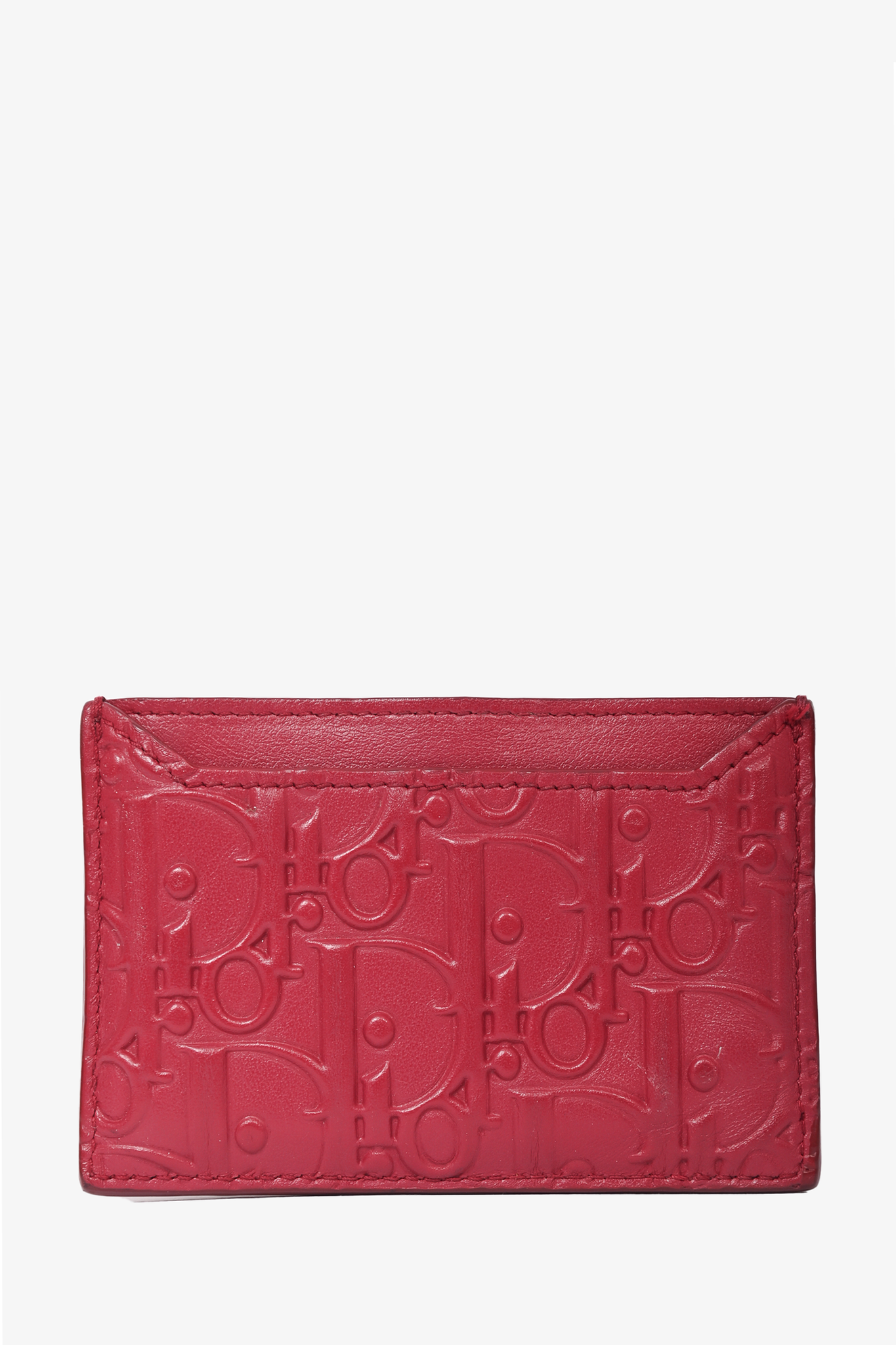 Dior card 2024 holder red