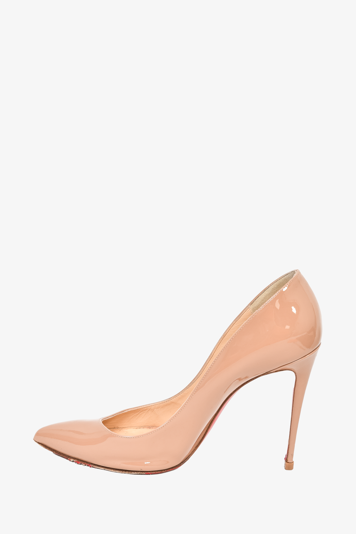 CHRISTIAN LOUBOUTIN SHOES KATE PUMPS 100 35.5 BEIGE PUMP SHOES Leather  ref.888303 - Joli Closet