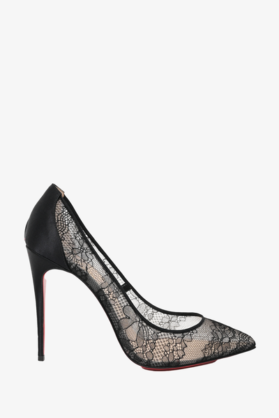 Black 2025 lace louboutin