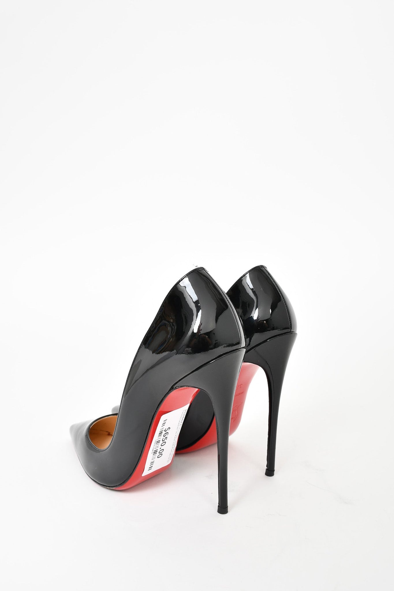 Christian Louboutin Black Patent So Kate 120 Pumps