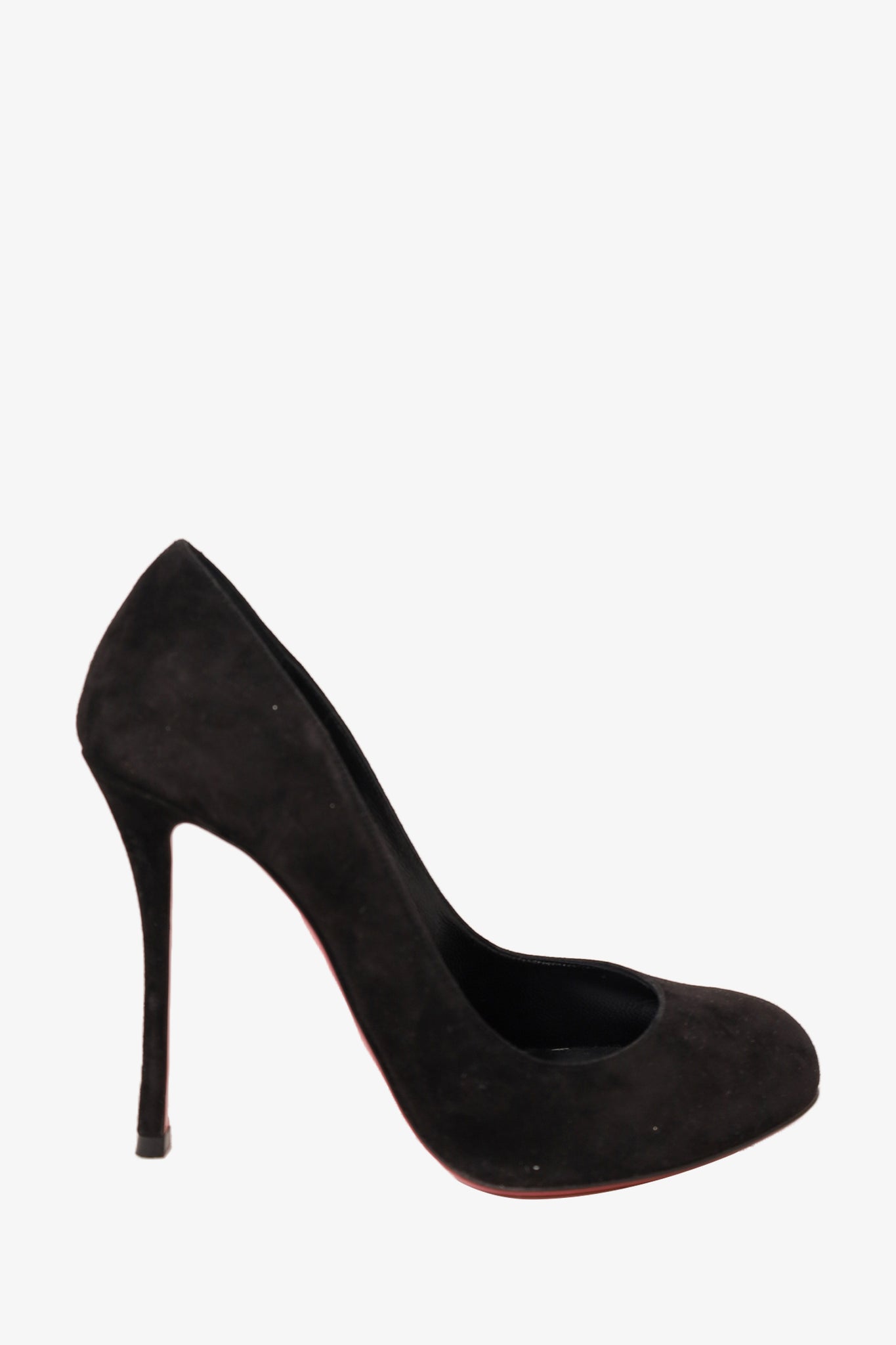 Prada Black Suede Round-Toe Pump - Kate Middleton Shoes - Kate's Closet