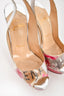 Christian Louboutin Pink Patent Leather 'Lady Holt Trash 150' Pumps Size 34.5