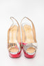 Christian Louboutin Pink Patent Leather 'Lady Holt Trash 150' Pumps Size 34.5