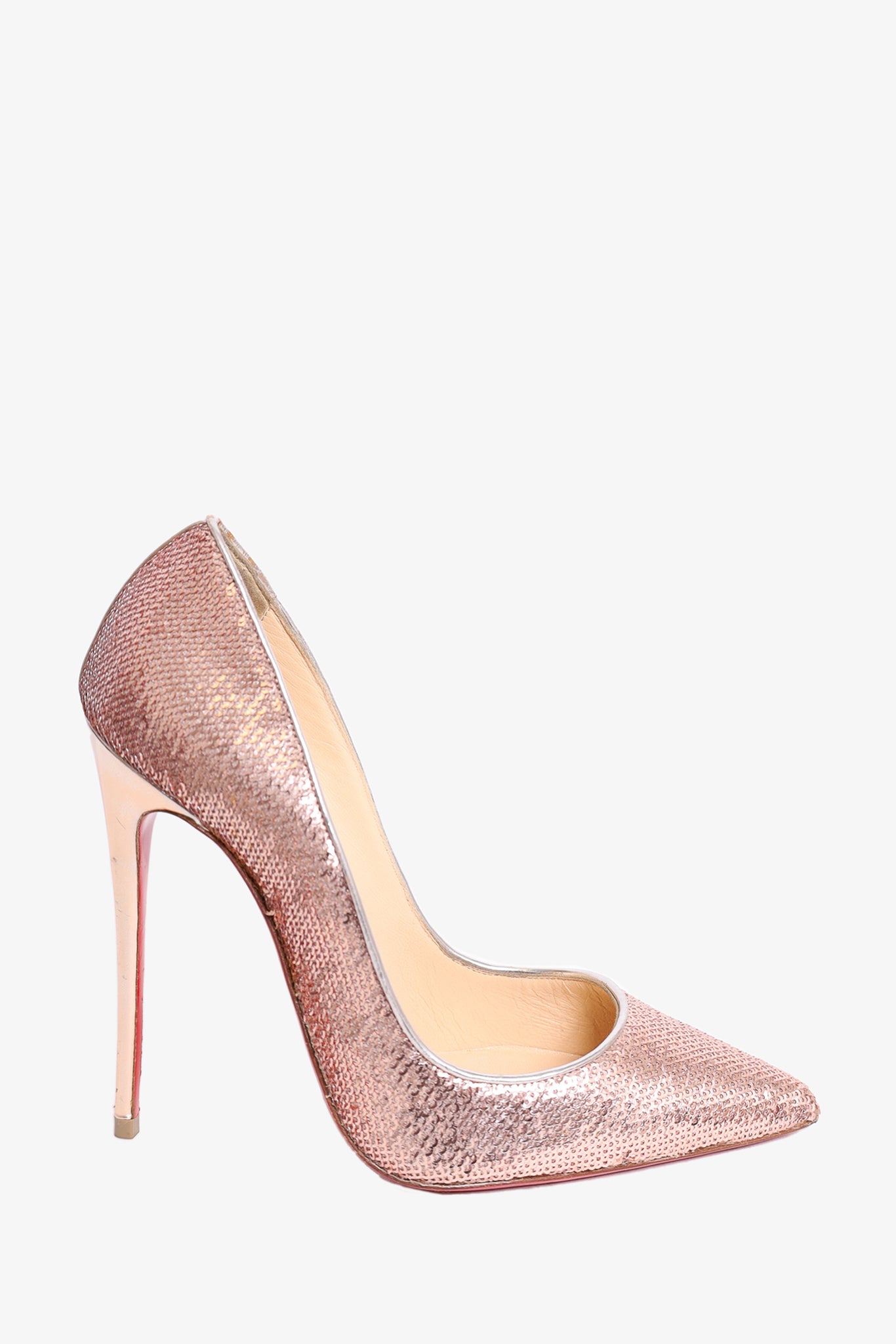 Pink glitter christian on sale louboutin