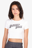 Chrome Hearts x Deadly Doll White 'Zebra' Graphic Graphic Print Crop Top Size M