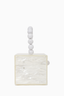 Cult Gaia White Acrylic Beaded Top Handle Bag