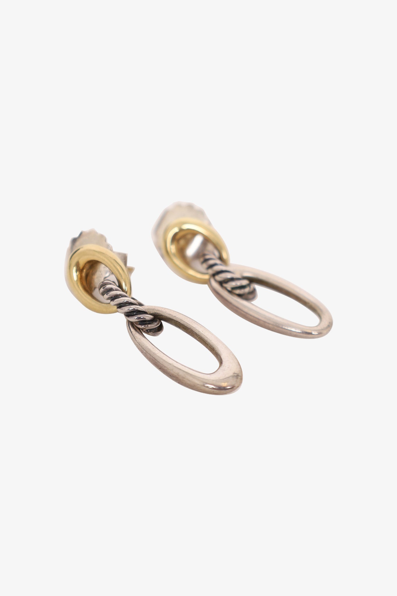 David Yurman Sterling Silver Infinity Diamond Hoop Earrings - Farfetch