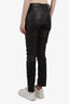 Diesel Black Cow Leather Straight Leg Pants Est. Size S Mens