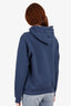 Dior Blue Cotton 'CD Icon' Hooded Sweatshirt Size M