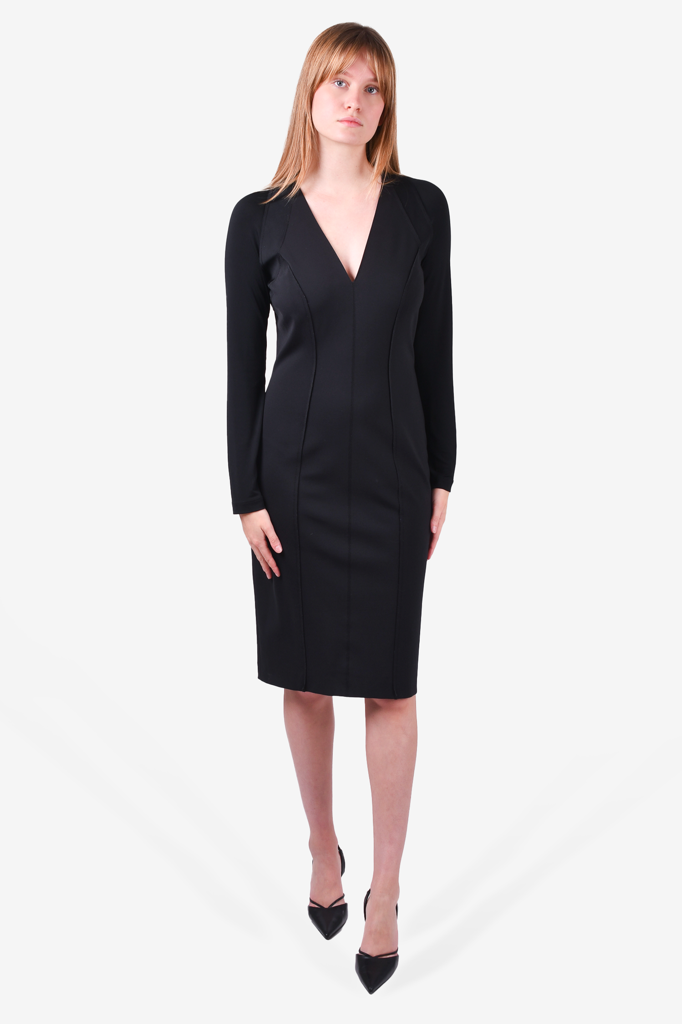 Donna karan midi clearance dress