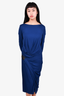 Donna Karan Blue Midi Dress Size L