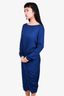 Donna Karan Blue Midi Dress Size L