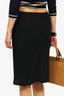 Dries Van Noten Black Side Pleated Skirt Size Small