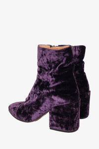 Dries van noten hot sale velvet boots