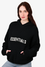 Essentials Fear of God Black Cable Knit Logo Hoodie Size S Mens