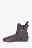 Fabiana Filippi Grey Leather Winter Boots Size 37