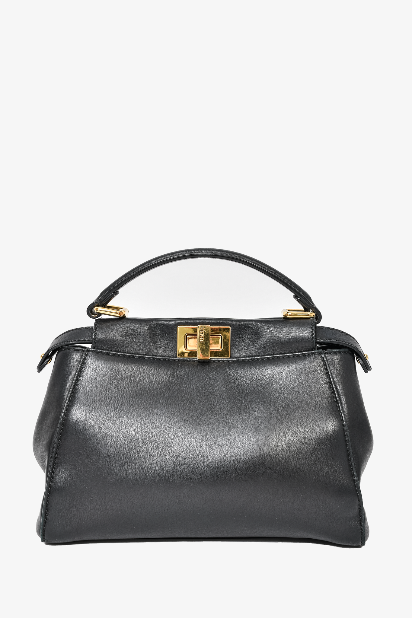 Fendi micro peekaboo black sales