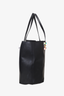 Fendi Black Leather Rainbow Stud Medium Roll Tote