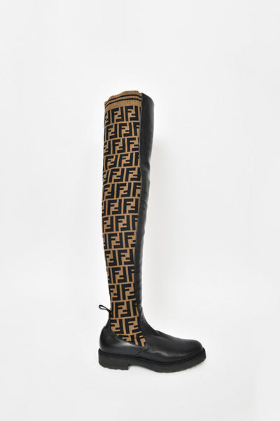 Fendi flat boots sale