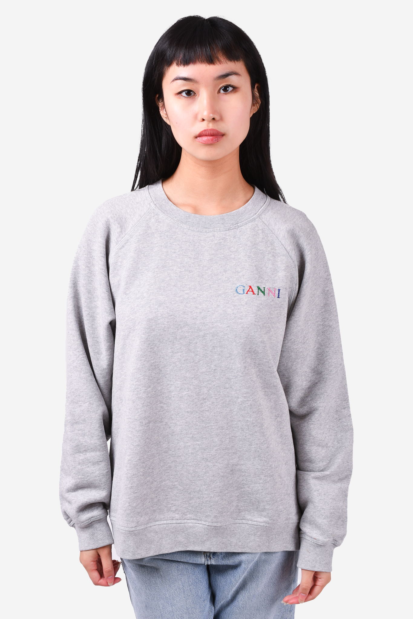 Ganni grey outlet sweater