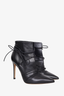 Gianvito Rossi Black Leather Lace-up Ankle Boots Size 35