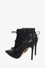 Gianvito Rossi Black Leather Lace-up Ankle Boots Size 35