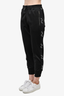 Givenchy Black Logo Tape Sleeve Zip-Up Track Pants Size L Mens