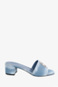 Givenchy Blue 4G Denim Mules Size 38.5