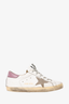 Golden Goose White/Purple Superstar Sneakers Size 40