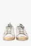 Golden Goose White/Purple Superstar Sneakers Size 40