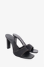 Gucci Black Leather/Canvas GG Sandals Size 39.5