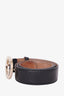 Gucci Black Monogram GG Buckle Belt Size 38 'As Is'