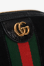 Gucci Black Suede 'Ophidia' Crossbody Bag