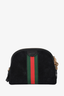 Gucci Black Suede 'Ophidia' Crossbody Bag