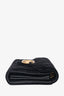 Gucci Black Velvet GG Marmont Wallet on Chain