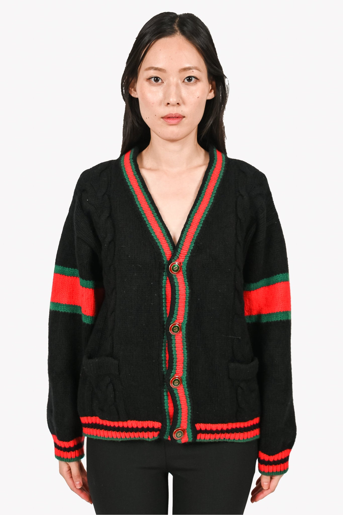 Gucci black outlet cardigan