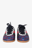 Gucci Blue Mettallic GG 'Lurex' Sneakers Size 37