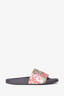 Gucci Brown Floral Blooms Supreme Slides Size 38