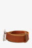 Gucci Brown Leather Marmont Belt Size 90/36