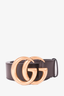 Gucci Brown Leather Marmont Belt Size 90/36