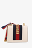 Gucci Cream Leather Mini Sylvie Web Chain Bag